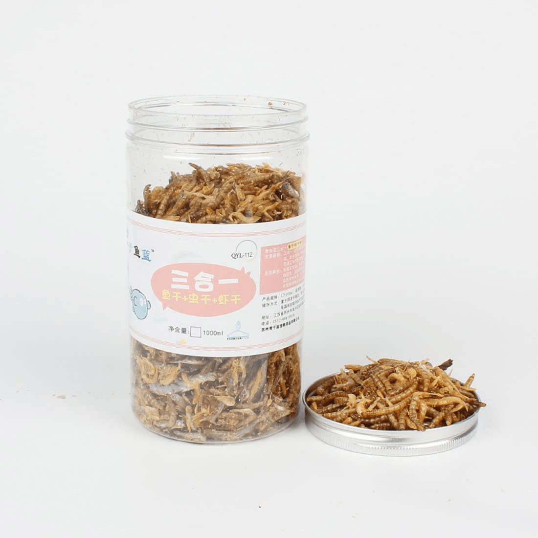 750Ml Aquatic Turtle Food High Protein Dried Mealworms Bulk Freeze Shrimp Fish Food Treats for Reptile Snacks Animals & Pet Supplies > Pet Supplies > Reptile & Amphibian Supplies > Reptile & Amphibian Food JackSuper   