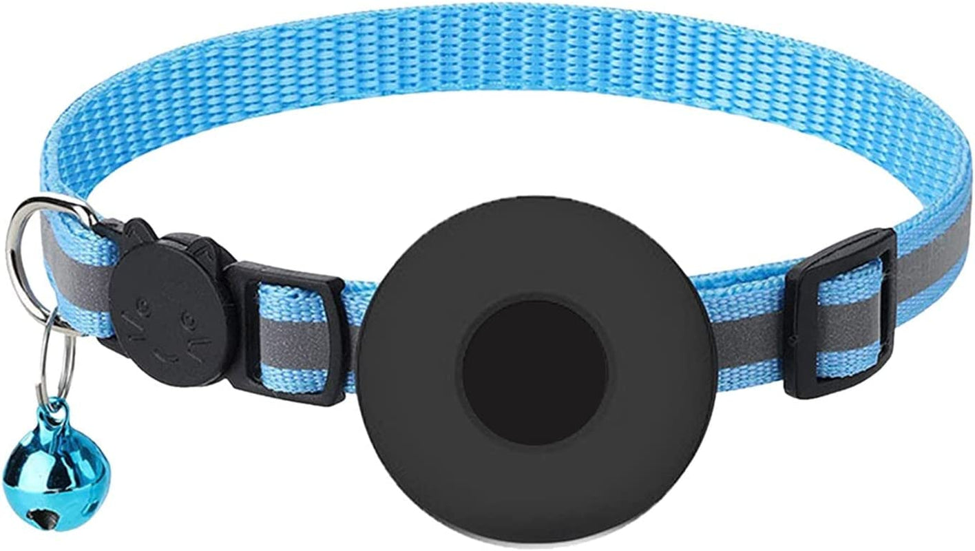 Dog Collars with Bow Ties Cat Collar with Breakaway Bell Reflective Adjustable Strap Collar with Holder 1 CM in Width Animals & Pet Supplies > Pet Supplies > Dog Supplies > Dog Apparel HonpraD Blue One Size 