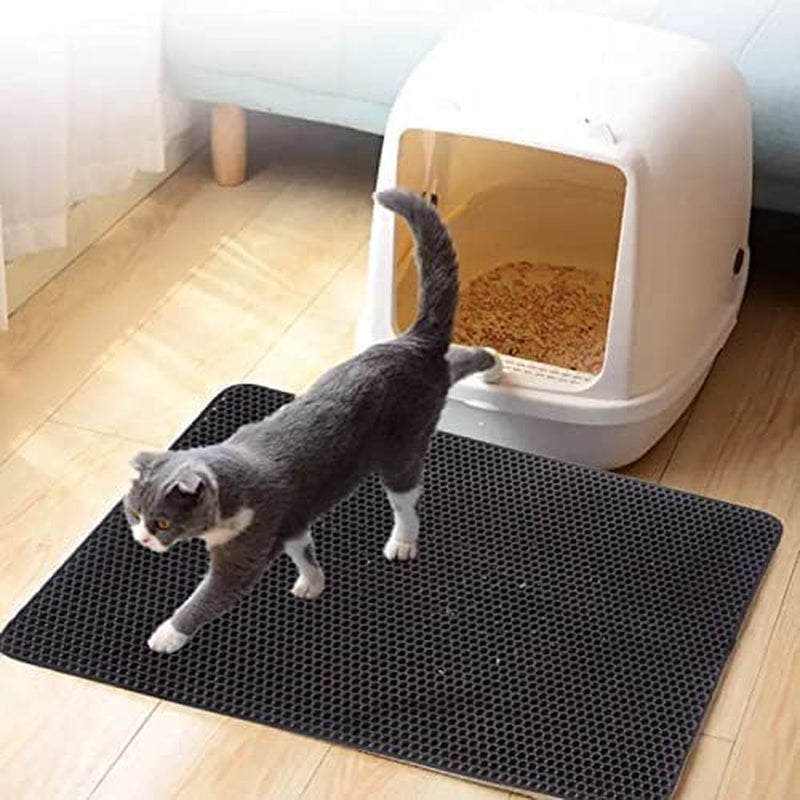 Cat Litter Mat, Cat Litter Double Layer Cat Litter Trapping Pet Litter Box Mat Clean Pad Products for Pet Cats Accessories Cat Pad(45*60Cm) Sale 7955 Animals & Pet Supplies > Pet Supplies > Cat Supplies > Cat Litter Box Mats Dunmore   