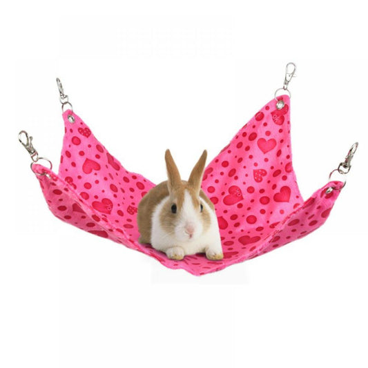 Prettyui Small Pets Hammock Small Animal Hanging Hammock Bed Pet Sack Cage Accessories Ferret Rat Cave Sugar Glider Hideouts for Squirrel Guinea Pig