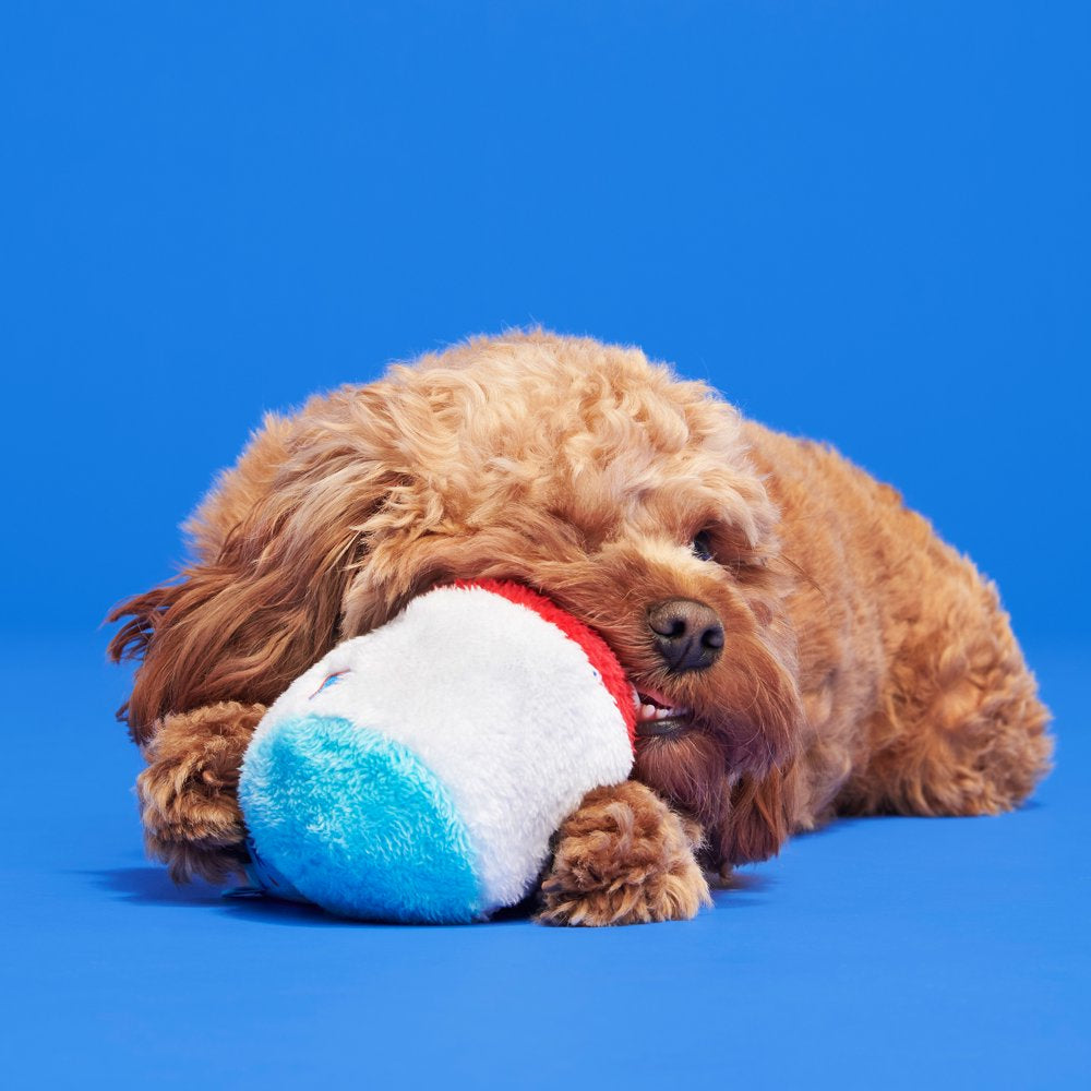 BARK Liberty Cone - Yankee Doodle Dog Toy, Packed with Fluff & Super Soft Fuzz, XS-M Dogs
