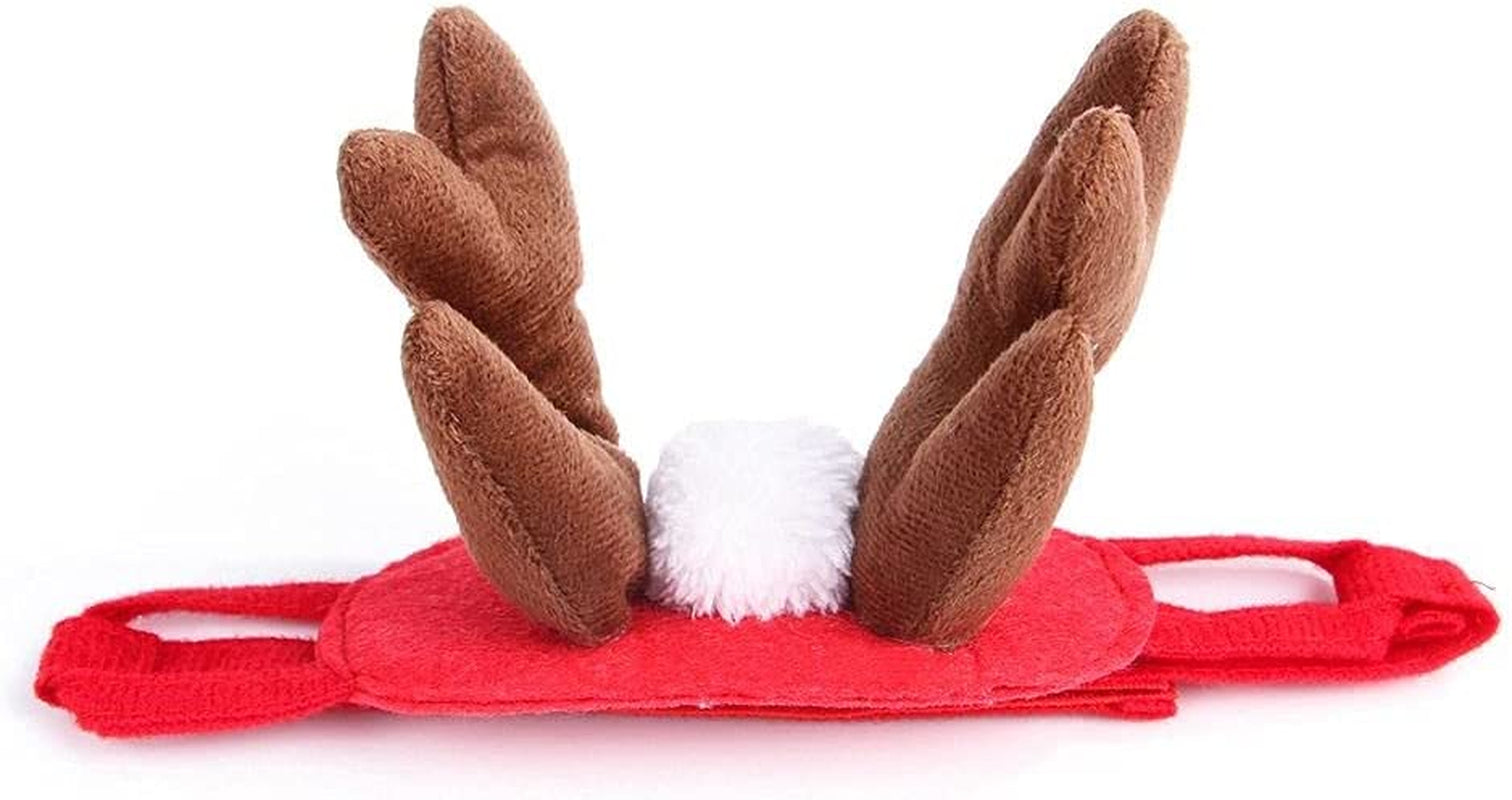 Cat Dog Cloak, Santa Claus Christmas Clothes,Puppy Santa Red Scarf Hat Head Funny Christmas Clothes,Costume for Puppy Kitten(Hat&Scarf) Animals & Pet Supplies > Pet Supplies > Dog Supplies > Dog Apparel LIJUCHEN Deer Head Hoop  