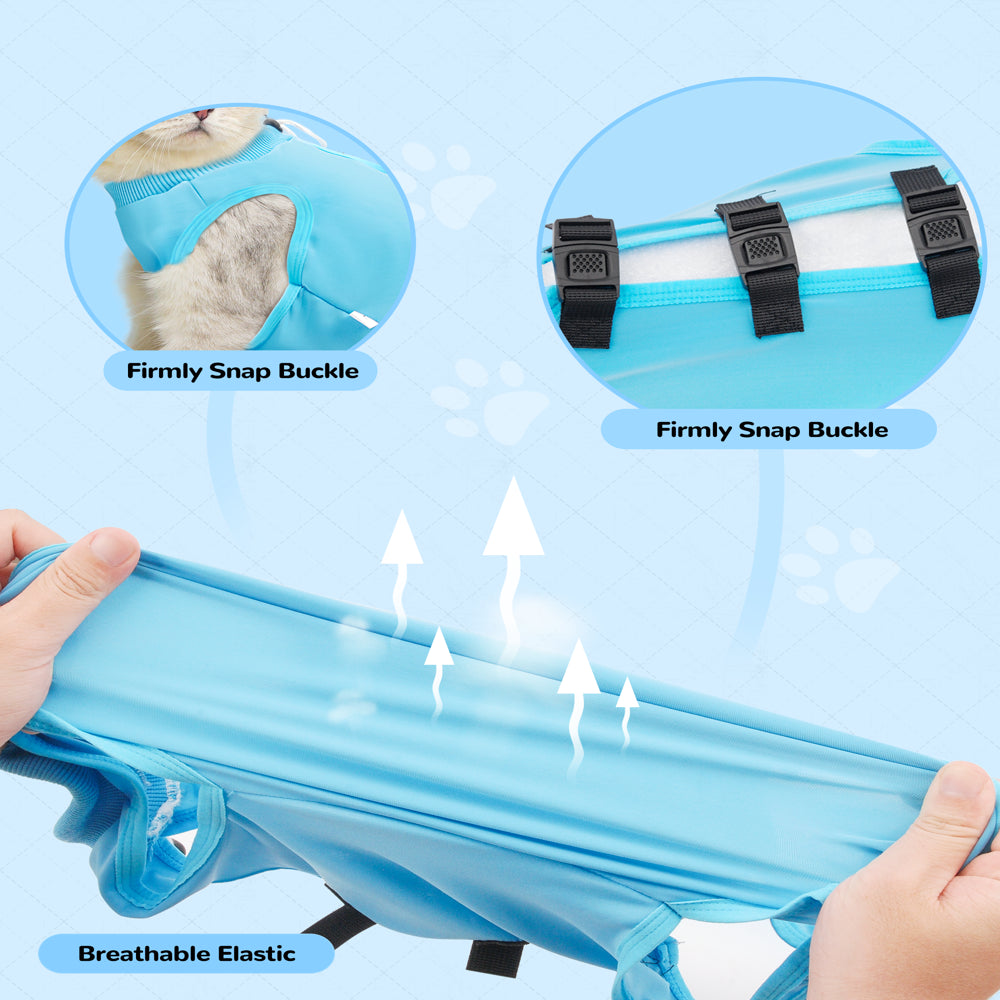 LEXVSS 2 Pieces Cat Recovery Suit, after Surgical Clothes for Abdominal Wounds & Surgery Animals & Pet Supplies > Pet Supplies > Cat Supplies > Cat Apparel LEXVSS   