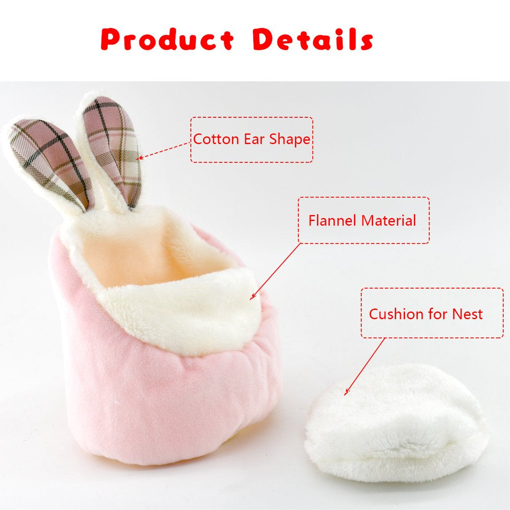 Vehomy 2PCS Hamster Mini Bed, Warm Small Pets Animals House Bedding, Cozy Nest Cage Accessories, Lightweight Cotton Sofa for Dwarf Hamster Animals & Pet Supplies > Pet Supplies > Small Animal Supplies > Small Animal Bedding Vehomy   