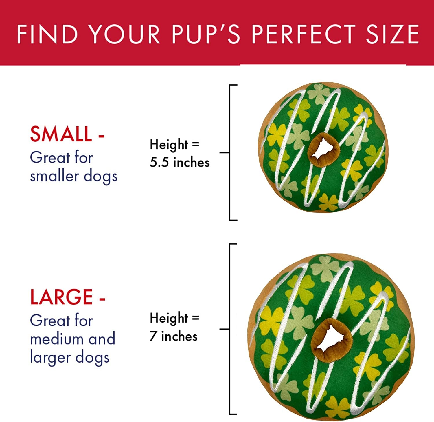 Huxley & Kent St. Patrick'S Day Dog Bundle | Large | Shamrock Donut & Irish Suds Bow Tie | Dog Toy and Collar Attachment Holiday Bundle Animals & Pet Supplies > Pet Supplies > Dog Supplies > Dog Apparel Huxley & Kent   