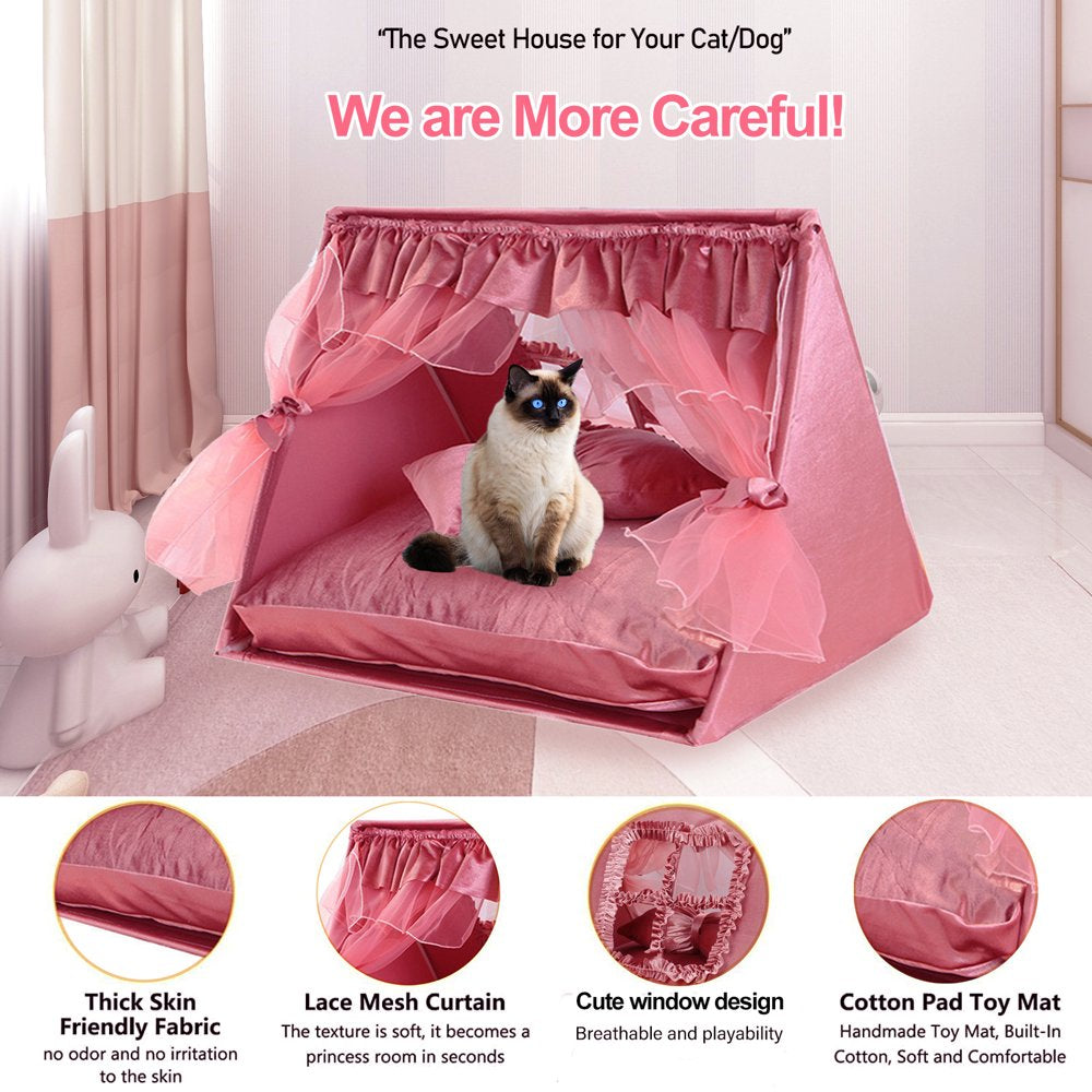 Pink princess hotsell cat bed