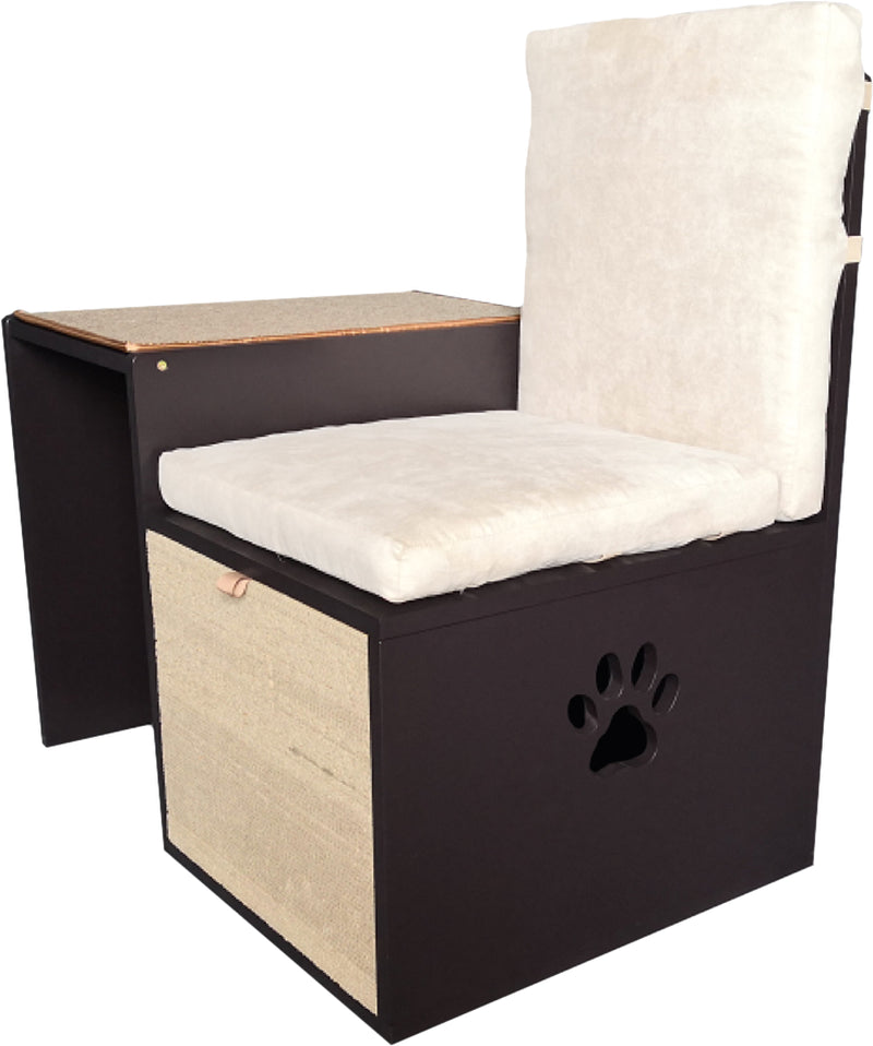 Penn-Plax Cat Walk Furniture: Love Seat Bench & Play Hide – Great for All Size Cats