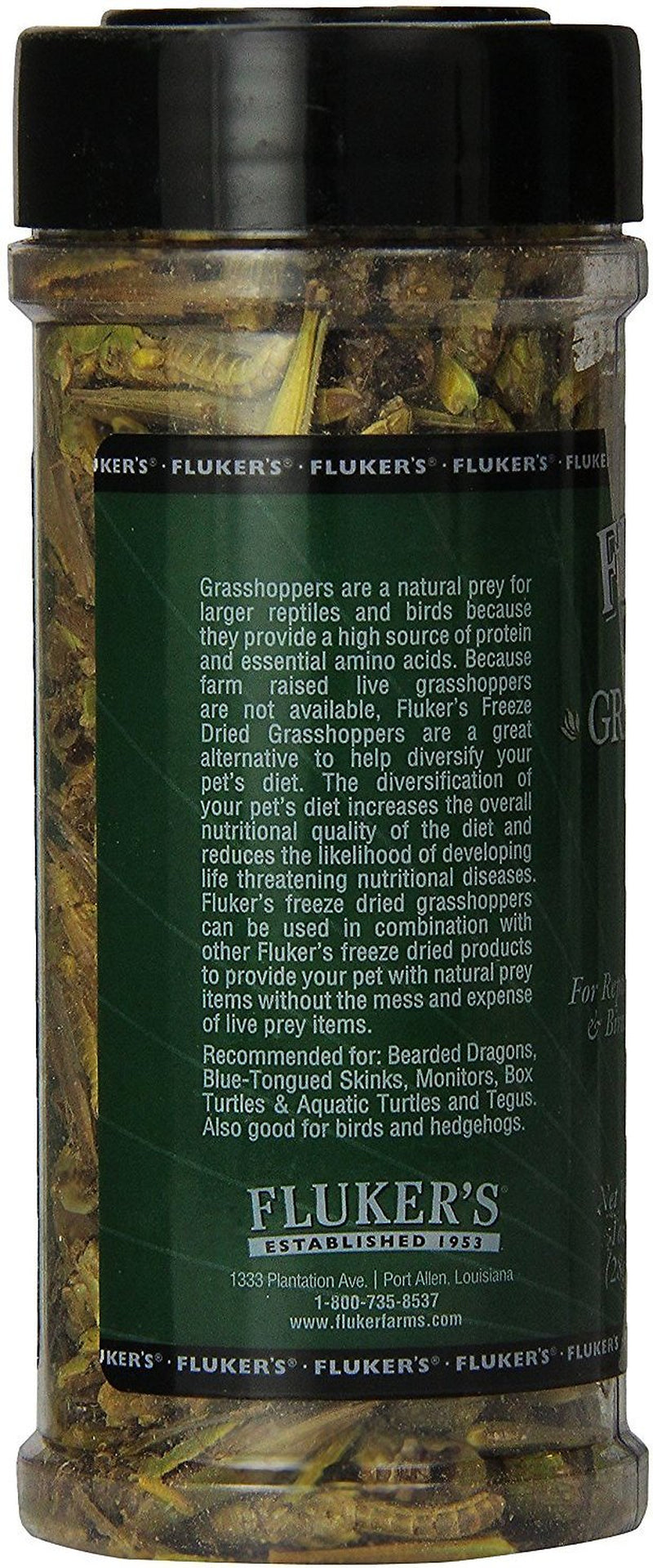 Fluker'S Freeze-Dried Grasshoppers Reptile Turtle Snake Lizard Food, 1 Oz Animals & Pet Supplies > Pet Supplies > Reptile & Amphibian Supplies > Reptile & Amphibian Food Fluker's   