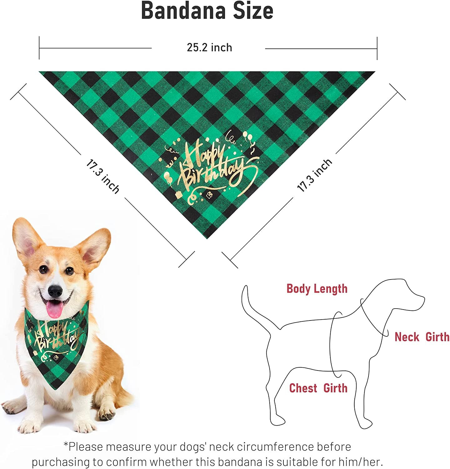 2 Pack Dog Bandana Christmas Classic Buffalo Plaid Pet Scarf Triangle Bibs Kerchief Merry Christmas Santa Snowman Print Pet Bandana for Small Large Dogs Cats Pets Animals & Pet Supplies > Pet Supplies > Dog Supplies > Dog Apparel IOKHEIRA   