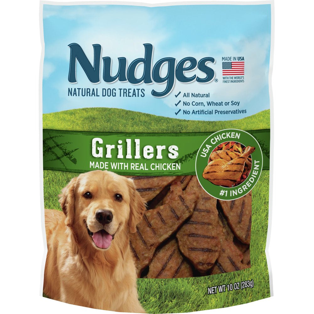 Blue Buffalo Nudges Grillers Natural Dog Treats, Chicken, 10Oz Bag