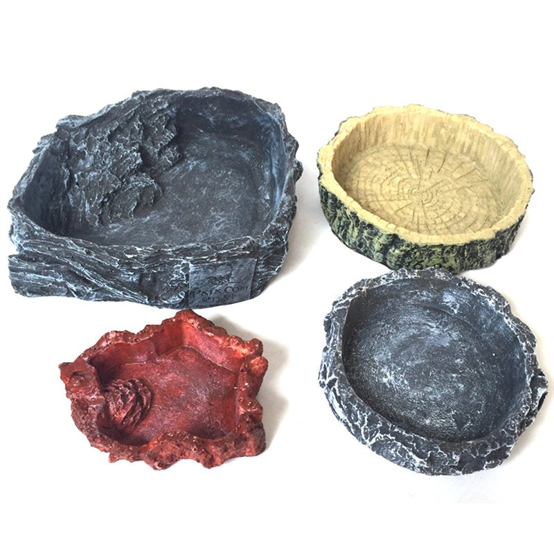 Eco-Friendly Resin Reptile Shallow Water Basin-Snack Tray (Red) Pet Supplies Animals & Pet Supplies > Pet Supplies > Reptile & Amphibian Supplies > Reptile & Amphibian Food Saekor   