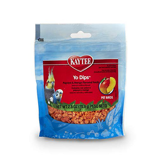 Kaytee Mango Flavored Yogurt Dipped Papaya Treats for All Pet Birds, 2.5-Oz Bag Animals & Pet Supplies > Pet Supplies > Bird Supplies > Bird Treats Kaytee   