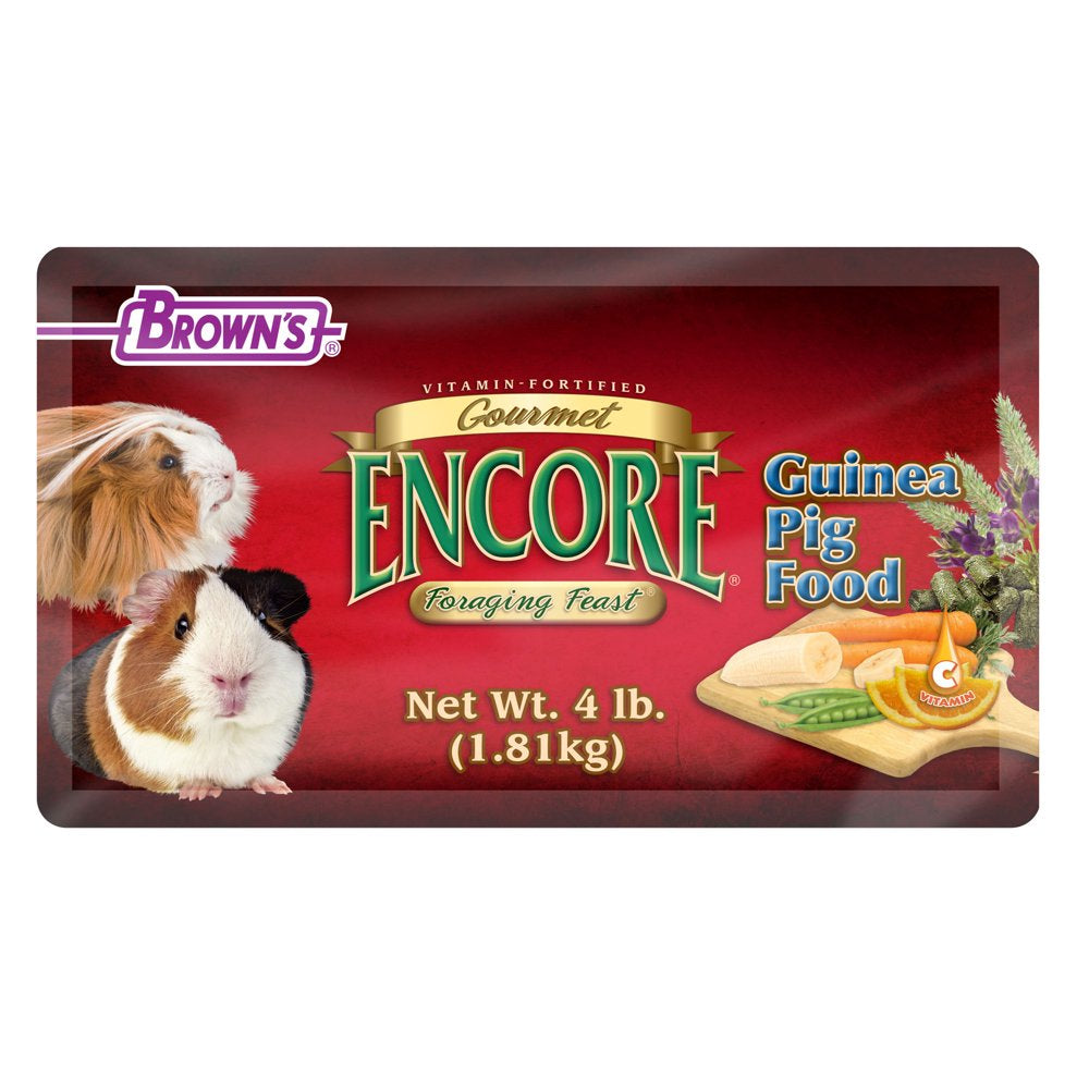 Encore Gourmet Foraging Feast Guinea Pig Food, 4 Lb. Animals & Pet Supplies > Pet Supplies > Small Animal Supplies > Small Animal Food F.M. Brown's Sons, Inc.   