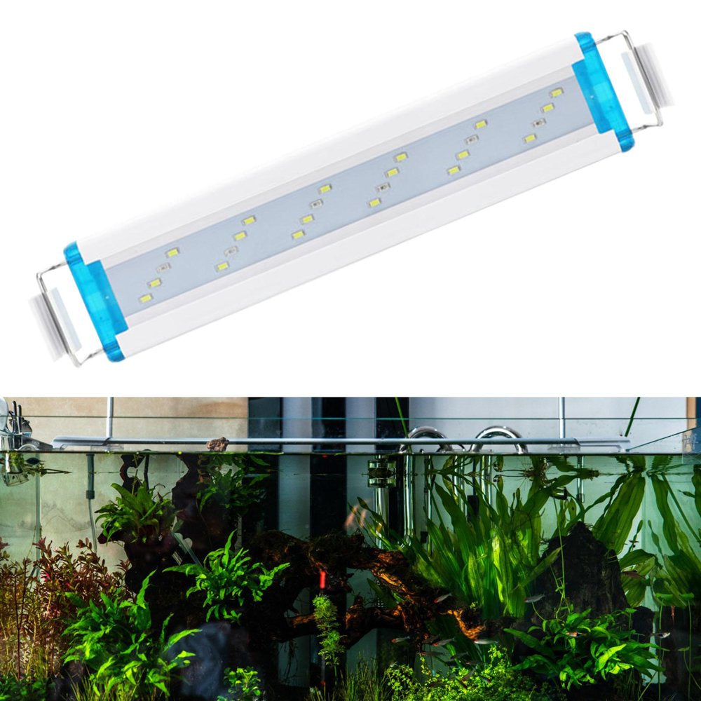 LED Aquarium Light , Fish Tank Light with Extendable Brackets, White Leds for Aquatic Coral Plants and Freshwater Fish Tank 12W 24Leds Animals & Pet Supplies > Pet Supplies > Fish Supplies > Aquarium Lighting perfk   