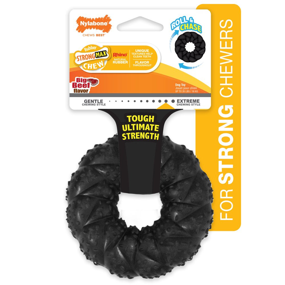 Nylabone Strong Max Braided Dog Ring Chew Toy - up to 35 Lbs. Animals & Pet Supplies > Pet Supplies > Dog Supplies > Dog Toys Central Garden and Pet   