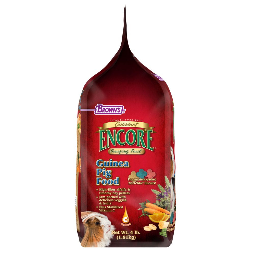 Encore Gourmet Foraging Feast Guinea Pig Food, 4 Lb. Animals & Pet Supplies > Pet Supplies > Small Animal Supplies > Small Animal Food F.M. Brown's Sons, Inc.   