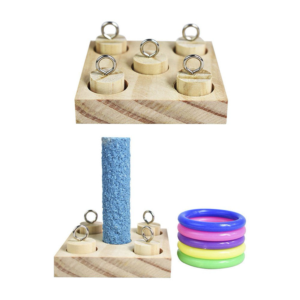 Parrot Wooden Platform Parrot Puzzle Toys for Bird Training and Chew Toy and Educational Gifts Animals & Pet Supplies > Pet Supplies > Bird Supplies > Bird Toys The Hillman Group   