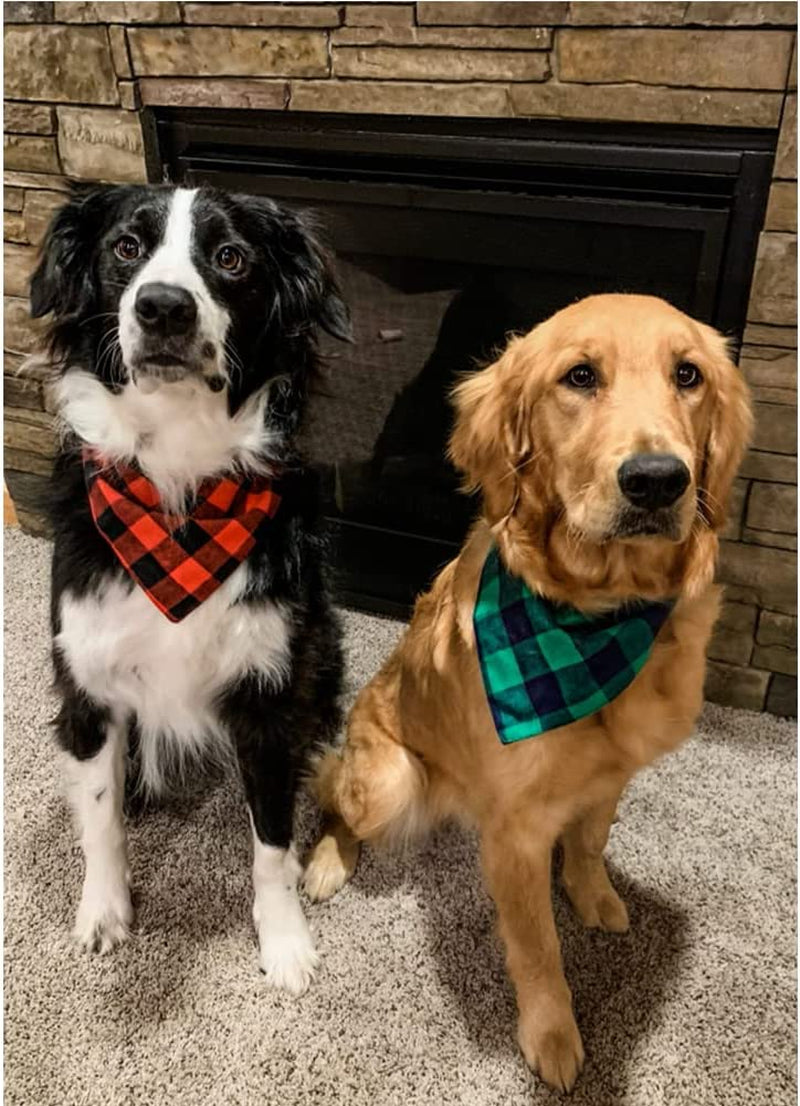 NACOCO Dog Bandana Bibs Pet Plaid Scarf Triangle Head Scarfs Accessories Neckerchief for Small and Medium Dog (1 Pack Red, S) Animals & Pet Supplies > Pet Supplies > Dog Supplies > Dog Apparel NACOCO   