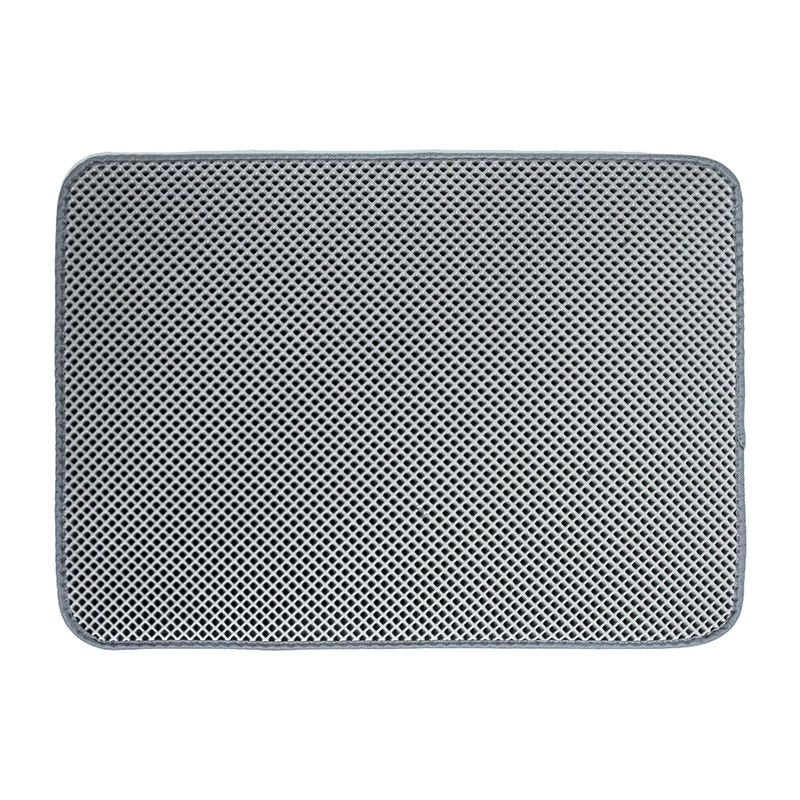 Cat Litter Mat Boxes Double Layer Waterproof anti Splash Scatter Easy Clean Animals & Pet Supplies > Pet Supplies > Cat Supplies > Cat Litter Box Mats Poseca Gray  