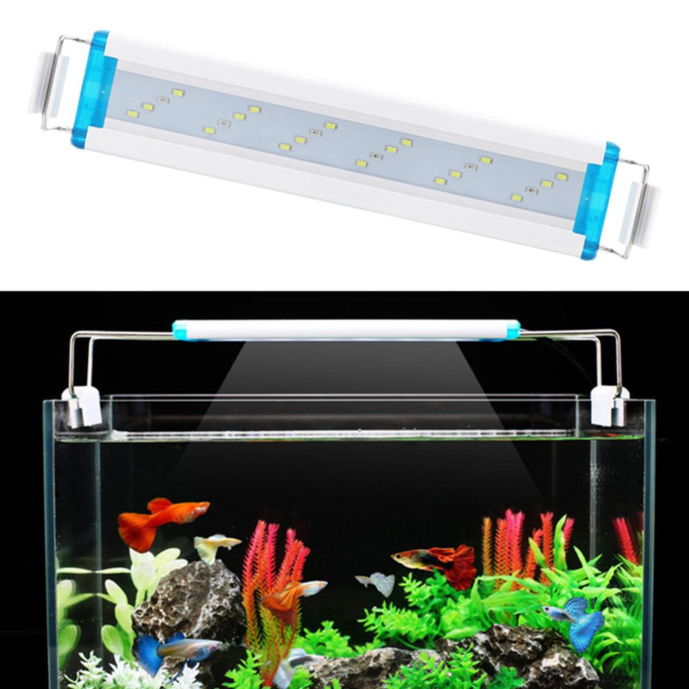 LED Aquarium Light , Fish Tank Light with Extendable Brackets, White Leds for Aquatic Coral Plants and Freshwater Fish Tank 12W 24Leds Animals & Pet Supplies > Pet Supplies > Fish Supplies > Aquarium Lighting perfk   