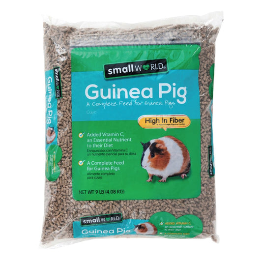 Small World Guinea Pig Complete Feed, Added Vitamin C, 9 Lbs