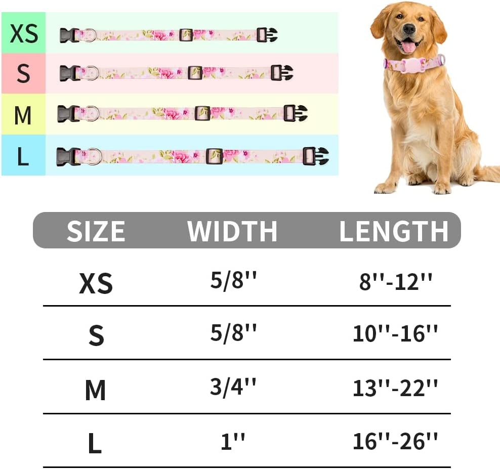  KONITY Reflective AirTag Dog Collar, Compatible with Apple  AirTag, Nylon Pet Cat Puppy Collar with Silicone AirTag Holder for Small,  Medium, Large, and Extra Large Dogs : Pet Supplies