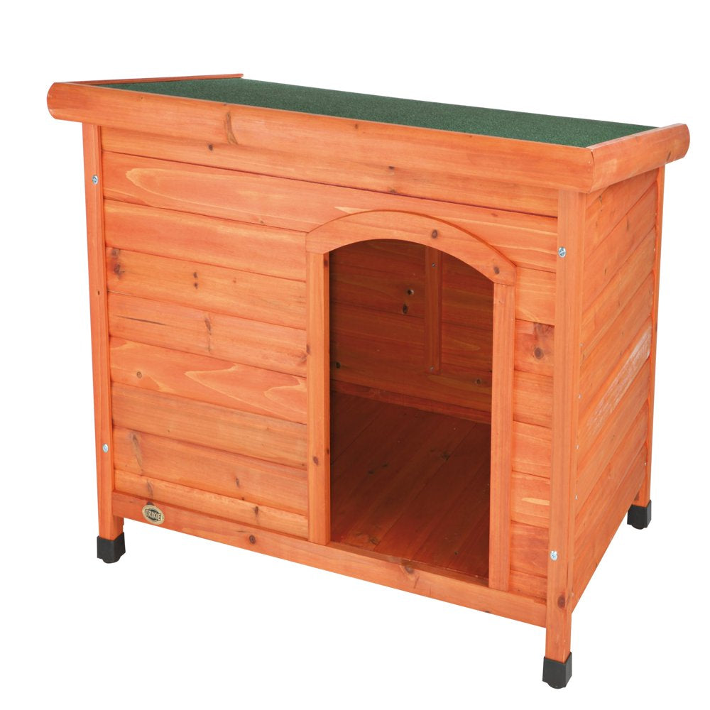 TRIXIE Natura Classic Dog House, Flat Hinged Roof, Adjustable Legs, Brown, Medium Animals & Pet Supplies > Pet Supplies > Dog Supplies > Dog Houses TRIXIE L  