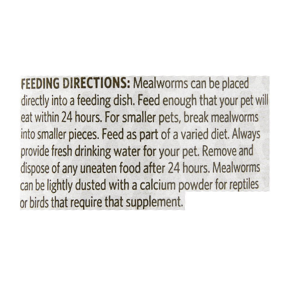 Aqua Culture Freeze-Dried Mealworms for Birds, Reptiles & Fish, 1.6 Oz Animals & Pet Supplies > Pet Supplies > Reptile & Amphibian Supplies > Reptile & Amphibian Food Wal-Mart Stores, Inc.   