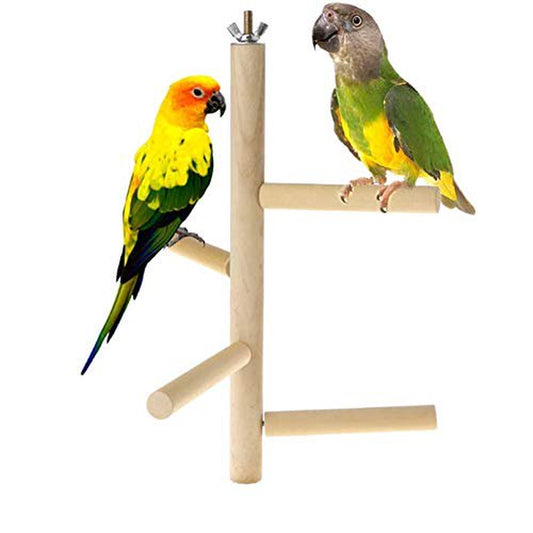 Hamiledyi Parakeet Perch,Bird Natural Wood Stand,Parrot Cage Top Wooden Branches for Standing,Toys for Small Medium Parrots Conure Budgie Lovebirds Animals & Pet Supplies > Pet Supplies > Bird Supplies > Bird Cages & Stands Hamiledyi   