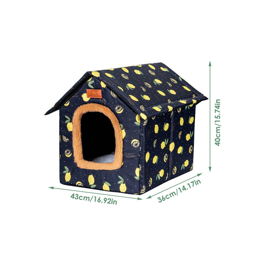 Atralife Pet House, Winter Warm Dog House with Multi-Color Selections, Indoor Outdoor Cat House Bed with Semi-Closed Design, for Puppies, Small Dogs Cat, Large Dogs Cats Valuable Animals & Pet Supplies > Pet Supplies > Dog Supplies > Dog Houses Atralife   