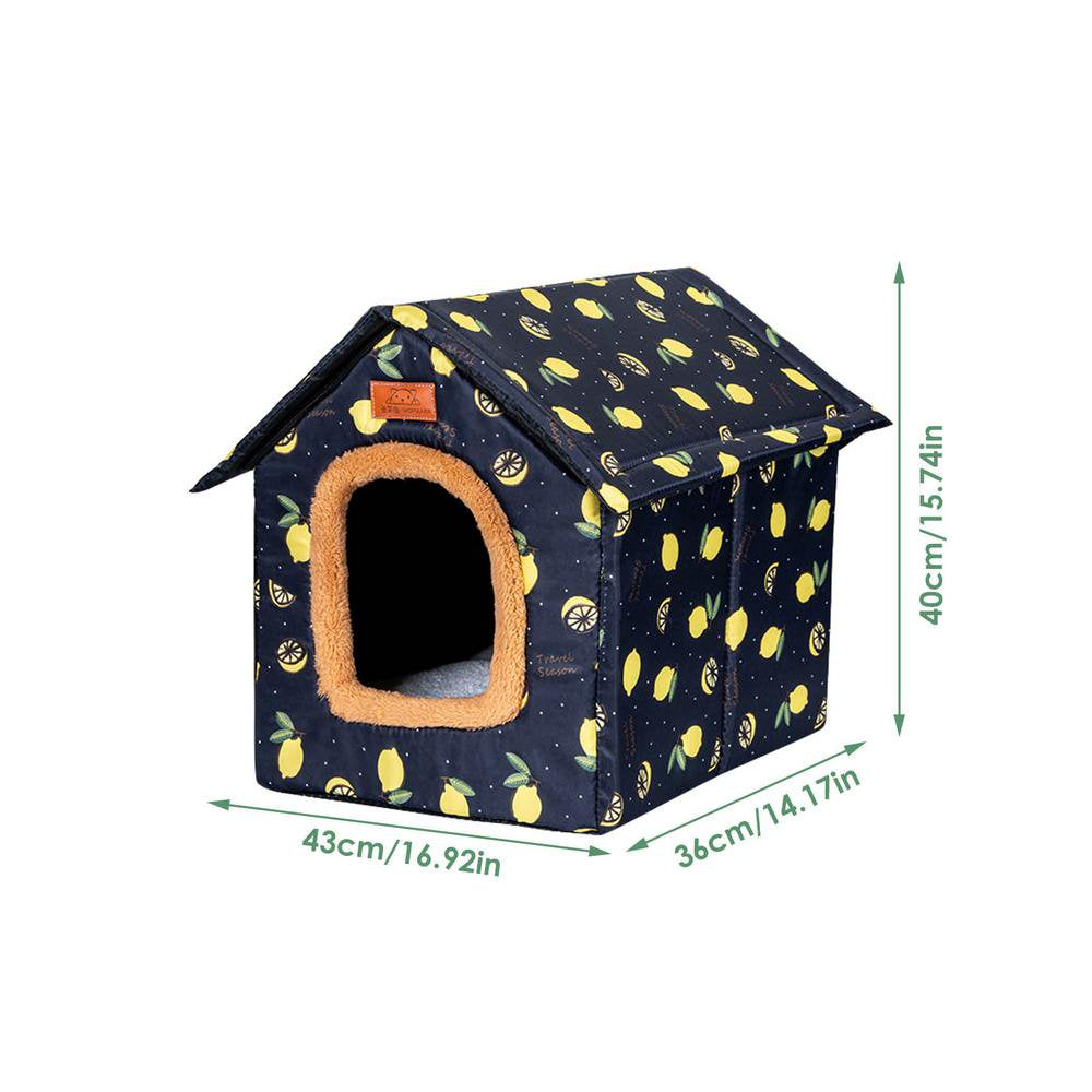 Ankishi Pet House, Winter Warm Dog House with Multi-Color Selections, Indoor Outdoor Cat House Bed with Semi-Closed Design, for Puppies, Small Dogs Cat, Large Dogs Cats Attractive Animals & Pet Supplies > Pet Supplies > Dog Supplies > Dog Houses Ankishi   