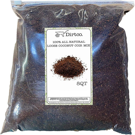 Loose Coconut Coir Mix, Coconut Coir for Gardening, and Reptile Substrate, All Natural, PH Balanced Double Washed Coco Peat - 8Qts Animals & Pet Supplies > Pet Supplies > Reptile & Amphibian Supplies > Reptile & Amphibian Substrates Soil Sunrise   