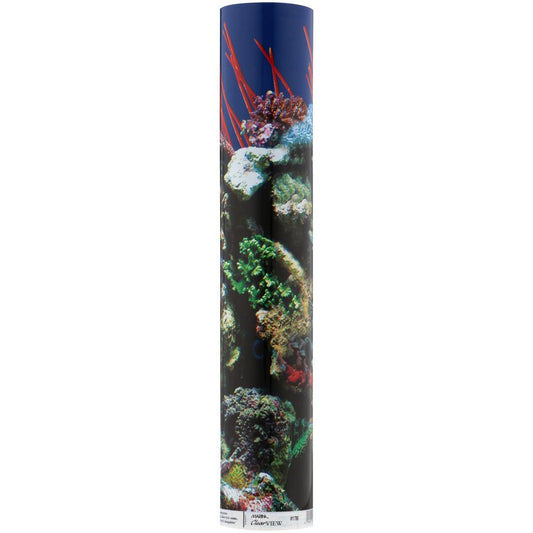 Marina Background, 18"X 25' Reef Aquarium Scene/Solid Blue Animals & Pet Supplies > Pet Supplies > Fish Supplies > Aquarium Decor Hagen   