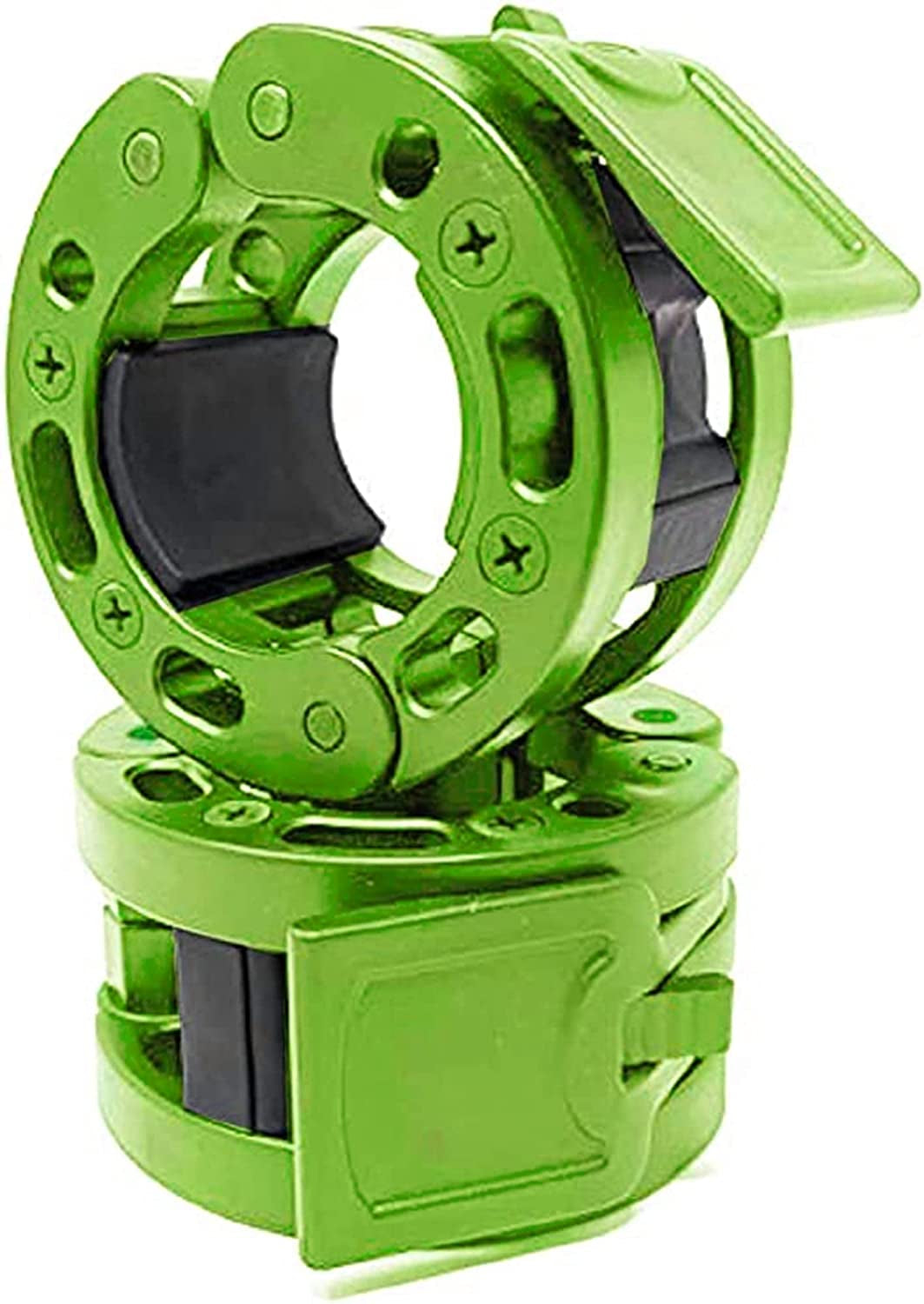 Clout Fitness Olympic Barbell Clamps Collars Quick Release Pair of Locking Weight Clips Fit 2 Inch Barbell for Weightlifting Animals & Pet Supplies > Pet Supplies > Dog Supplies > Dog Apparel Clout Fitness Green Olympic 2" 