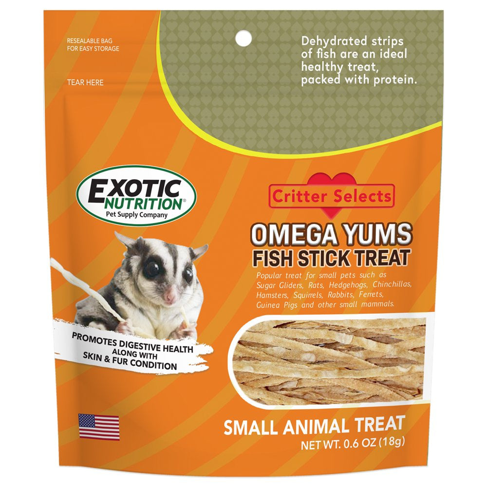 Exotic Nutrition Omega Yums Fish Stick Treat Animals & Pet Supplies > Pet Supplies > Small Animal Supplies > Small Animal Treats Exotic Nutrition   