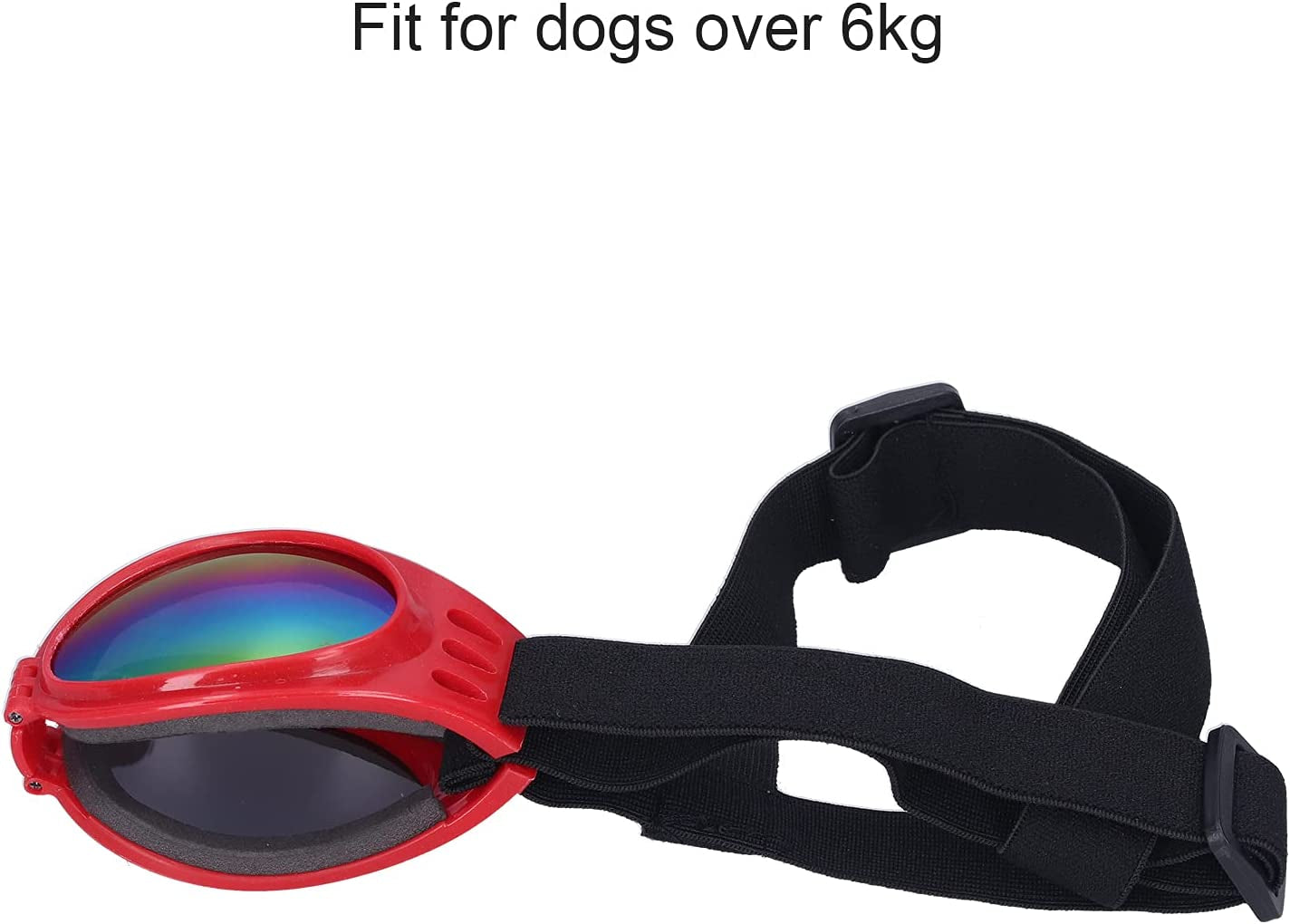 Pet Goggles Dog Sunglasses Waterproof Windproof Foldable Puppy Goggles UV Protection Sun Glasses for Medium and Large Dogs[Red] Sunglasses Animals & Pet Supplies > Pet Supplies > Dog Supplies > Dog Apparel Pssopp   