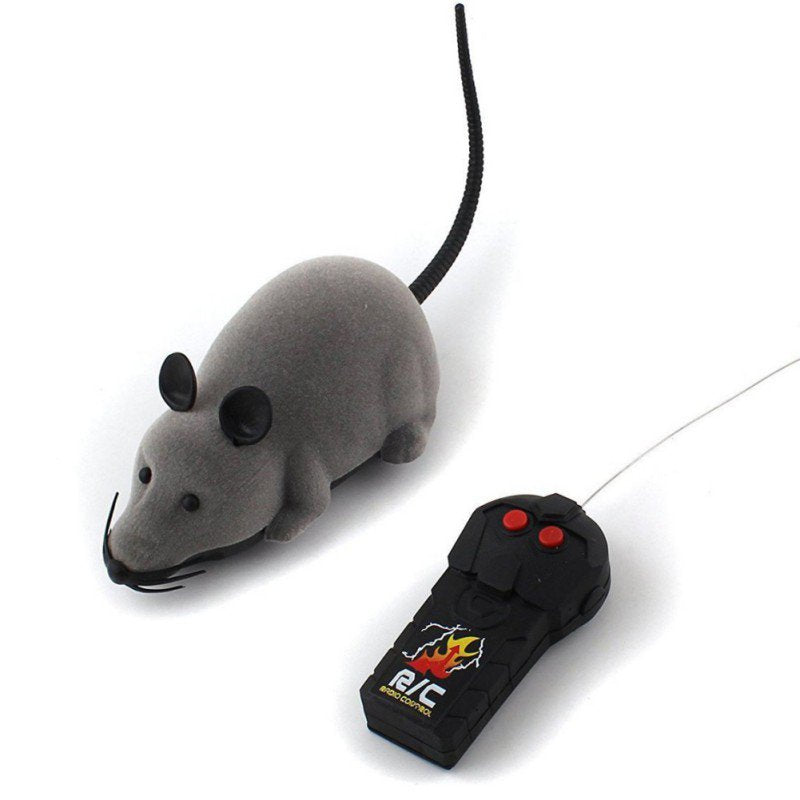 Funny Remote Control Mouse Rat Toy Wireless Pet Cat Dog Gifts Interactive Toys Animals & Pet Supplies > Pet Supplies > Cat Supplies > Cat Toys Esho Gray  