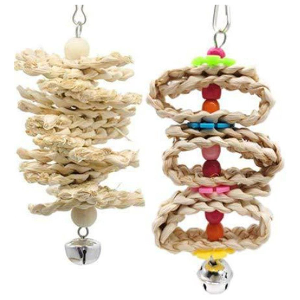 Bird Toys Perch Accessories for Parrot Swing Toys Ladder Pet DIY African Grey Budgie Papegaaien Speelgoed Animals & Pet Supplies > Pet Supplies > Bird Supplies > Bird Ladders & Perches PYATOFYY   