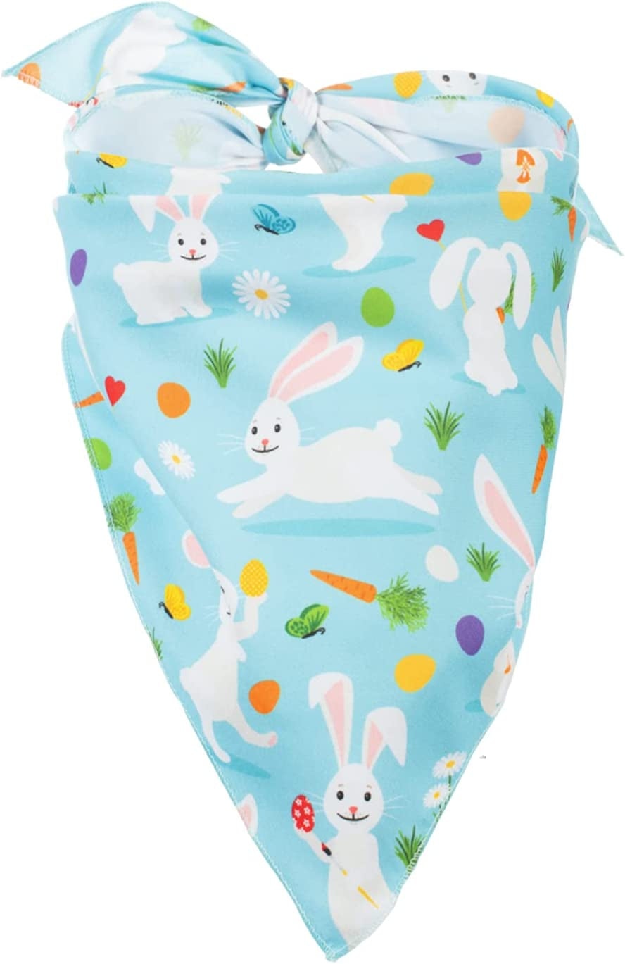 Native Pup Easter Dog Bandana| 3-Pack| Spring Scarf Set Eggs, Bunnies, Chicks (Easter, Large) Animals & Pet Supplies > Pet Supplies > Dog Supplies > Dog Apparel Native Pup   