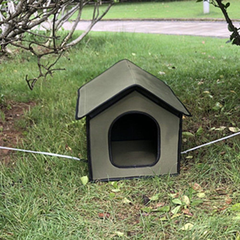 Richys Pet House Waterproof Villa Cat Little Kennel Collapsible Dog Shelter for Outdoor Animals & Pet Supplies > Pet Supplies > Dog Supplies > Dog Houses RichYS   