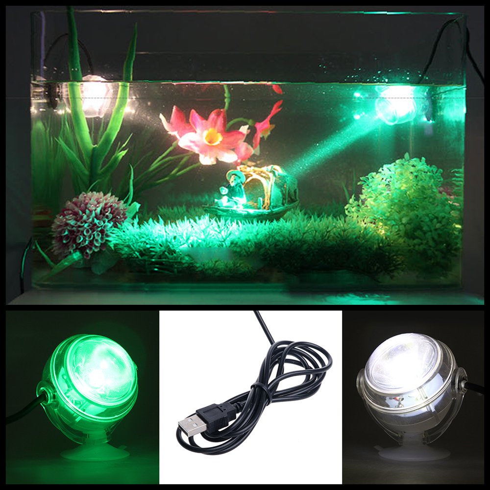 Aquarium Fish Tank Submersible LED Spotlight Lighting Underwater Lamp EU Plug Animals & Pet Supplies > Pet Supplies > Fish Supplies > Aquarium Lighting Bydezcon   