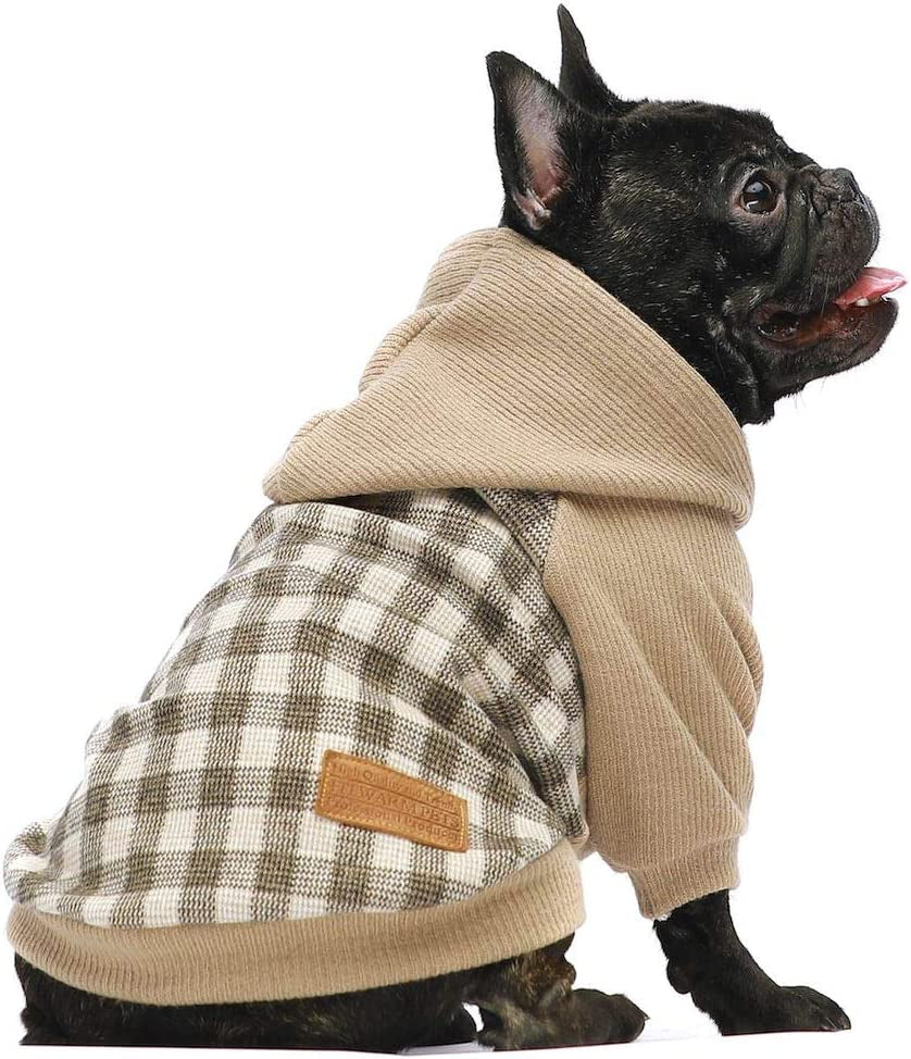 Fitwarm Knitted Pet Clothes Dog Sweater Hoodie Sweatshirts Pullover Cat Jackets Red Medium Animals & Pet Supplies > Pet Supplies > Dog Supplies > Dog Apparel Fitwarm Khaki Medium 