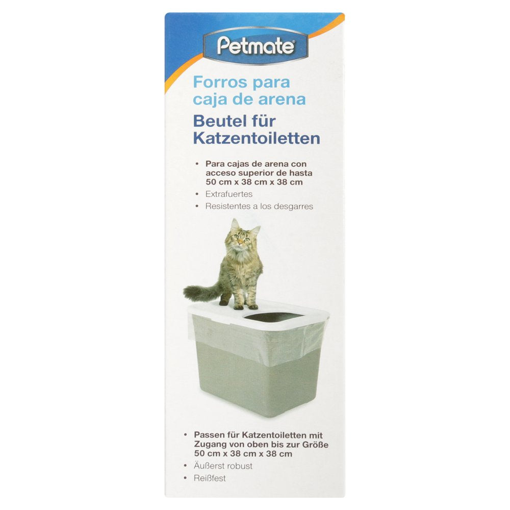 Petmate Top Entry Cat Litter Pan Liners, 8 Count Animals & Pet Supplies > Pet Supplies > Cat Supplies > Cat Litter Box Liners Doskocil Manufacturing Co Inc   