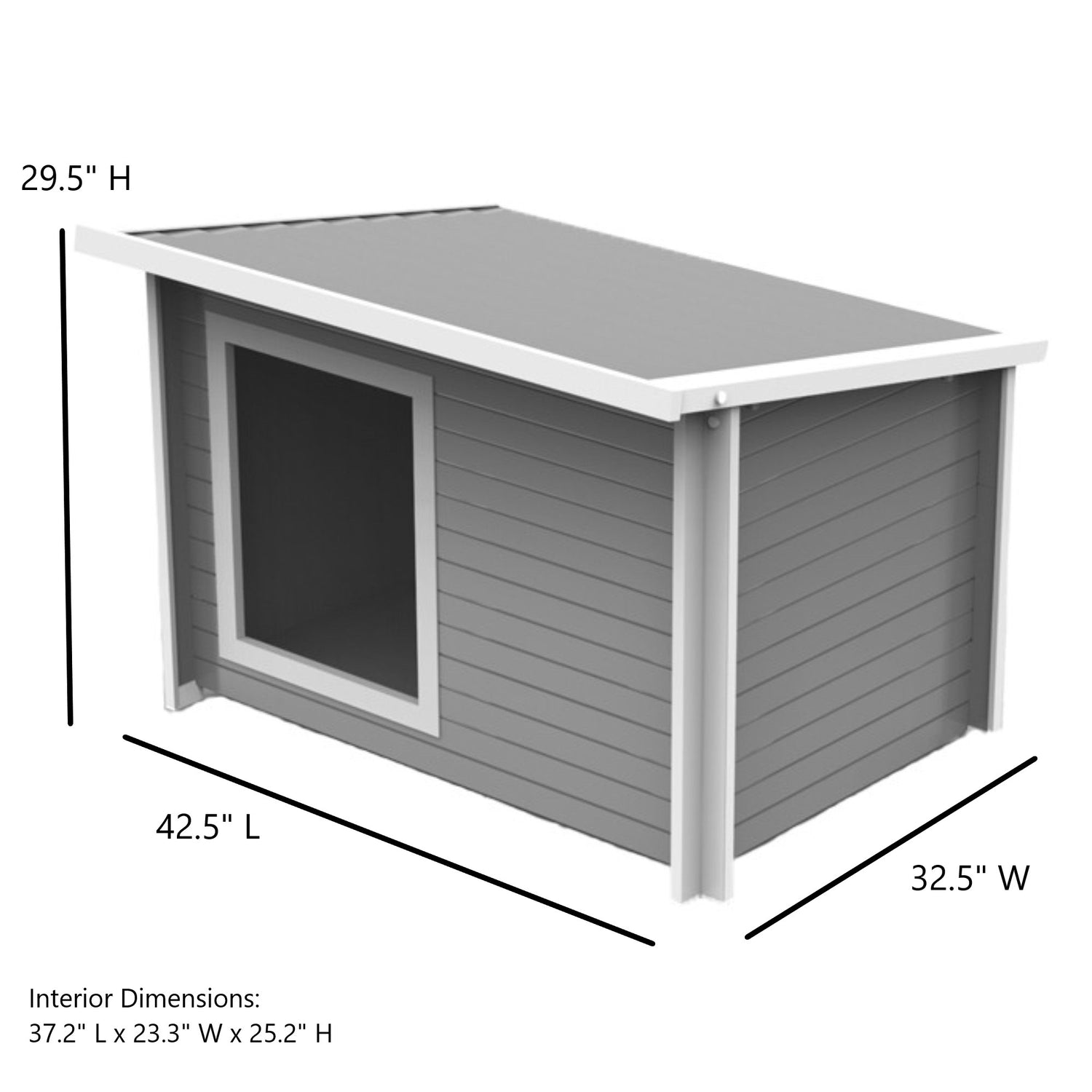 New Age Pet ECOFLEX Rustic Lodge X-Large Dog House Animals & Pet Supplies > Pet Supplies > Dog Supplies > Dog Houses Pinta International   