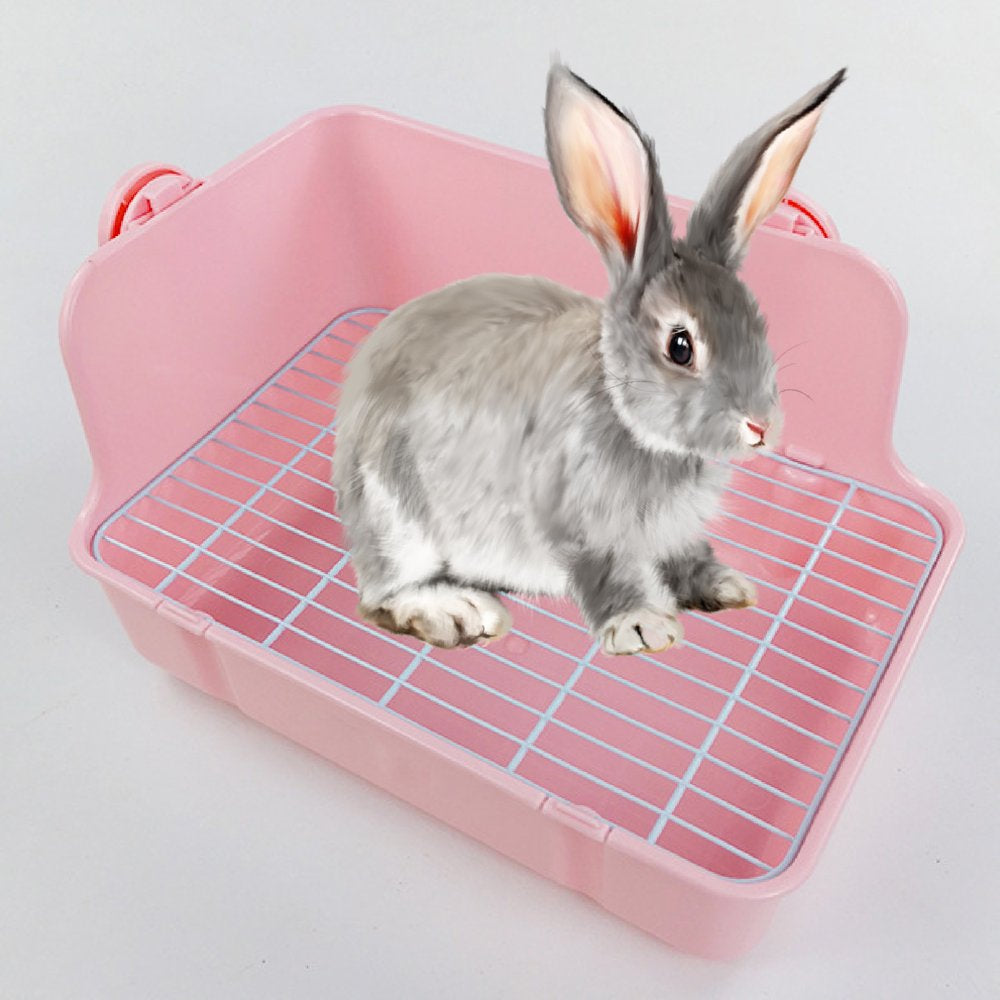 Shangqer Rabbit Litter Box Bite Resistant Stability Compact Small Animals Litter Bedding Toilet Box Guinea Pig Animals & Pet Supplies > Pet Supplies > Small Animal Supplies > Small Animal Bedding Shangqer   