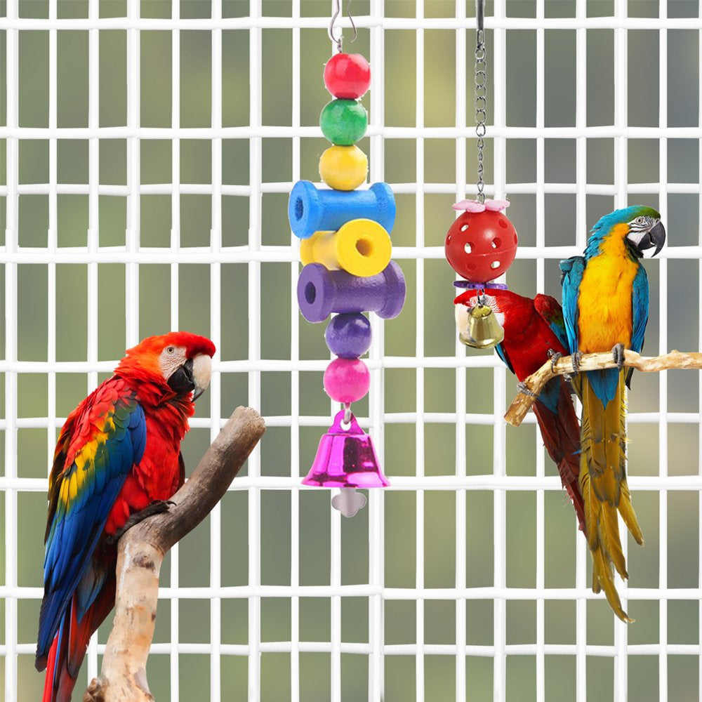 Bird Toys Parakeet Toys Swing Hanging Standing Chewing Toy for Parakeet Cage Accessories, 11PCS Animals & Pet Supplies > Pet Supplies > Bird Supplies > Bird Cage Accessories MetMetalrt   