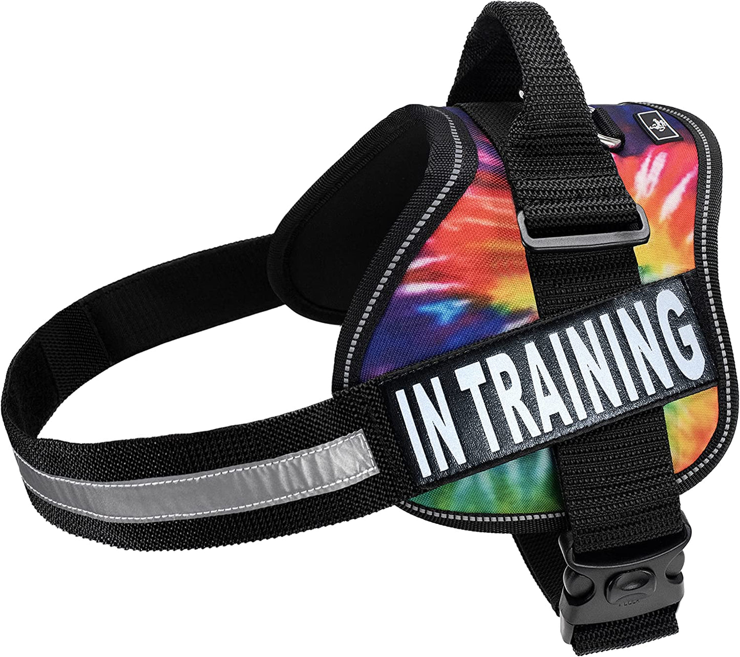 Service Dog Harness Vest Cool Comfort Nylon for Dogs Small Medium Large Girth, Purchase Comes with 2 in Training Reflective Patches. Please Measure Dog before Ordering (Girth 24-31", Red) Animals & Pet Supplies > Pet Supplies > Dog Supplies > Dog Apparel Doggie Stylz Tie Dye Girth 28-38" 