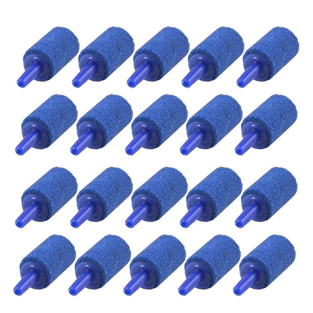 OUNONA 20 Pcs Air Stone Mineral Bubble Diffuser Airstones Diffuser for Aquarium Fish Tank Pump Hydroponics (Blue) Animals & Pet Supplies > Pet Supplies > Fish Supplies > Aquarium Air Stones & Diffusers OUNONA   