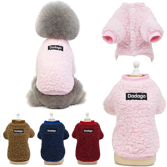 Small Dog Sweater Cat Puppy Winter Warm Coat Pet Cold Weather Cozy Fleece Clothes Cute Pullover Sweater for Small Dogs Girl Boy (Medium, Pink) Animals & Pet Supplies > Pet Supplies > Dog Supplies > Dog Apparel Winmany Pink Medium 