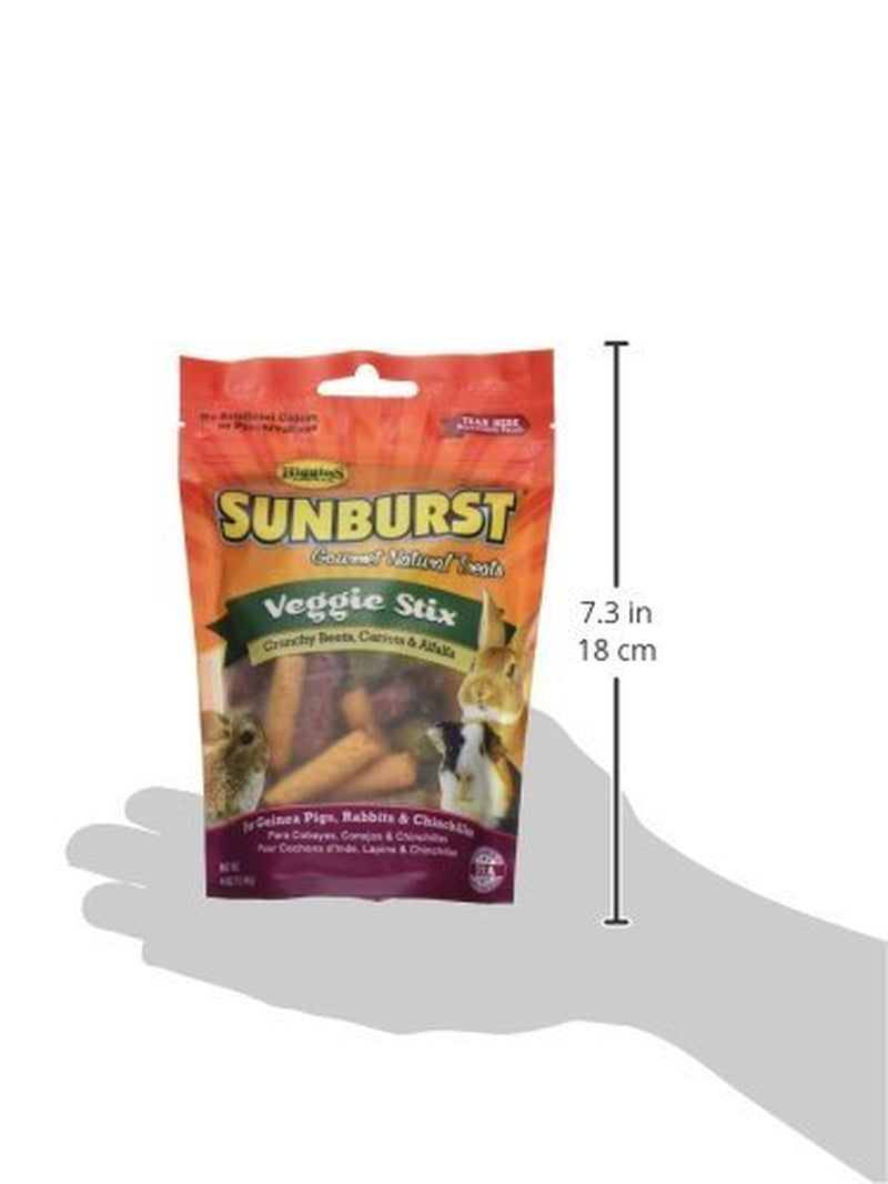 Higgins Sunburst Veggie Stix Gourmet Treats for Guinea Pigs, Rabbits & Chinchillas, 8 OZ Animals & Pet Supplies > Pet Supplies > Bird Supplies > Bird Treats Higgins   